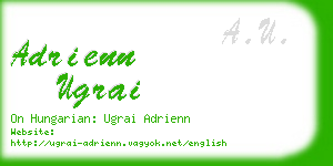 adrienn ugrai business card